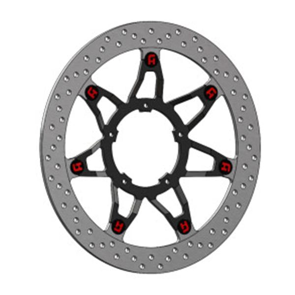 DISCO FRENO ANTERIORE 330MM FLOTTANTE NERO ACCOSSATO HONDA CBR1000RR-R FIREBLADE SP 2020