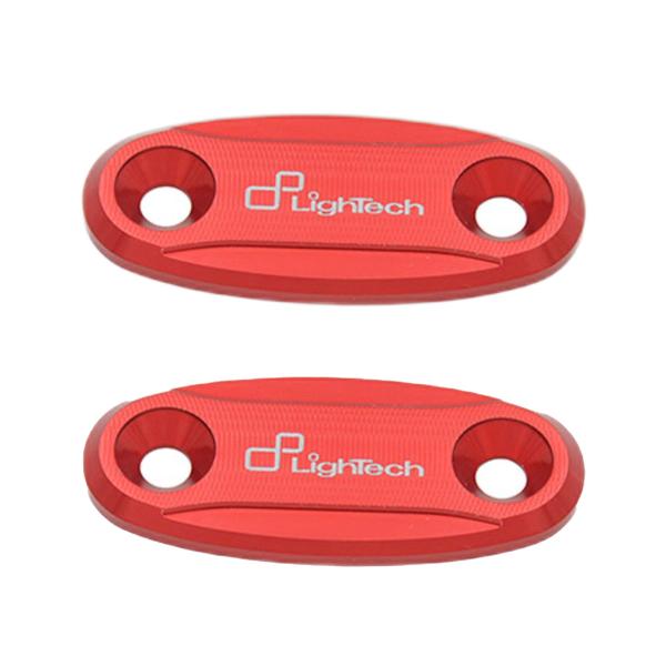 COPPIA TAPPI SPECCHIETTI RETROVISORI LIGHTECH IN ERGAL  PER HONDA CBR600RR 2004>2016
