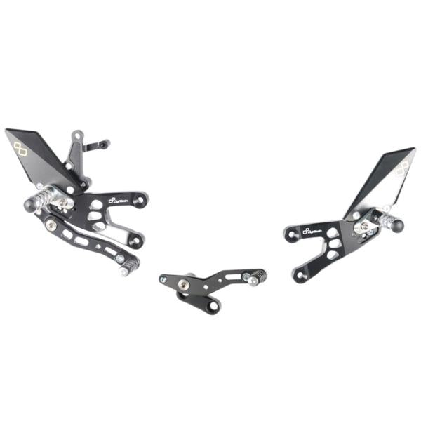 PEDANE REGOLABILI LIGHTECH POGGIAPIEDI SNODATI HONDA CBR600RR 2007-2025