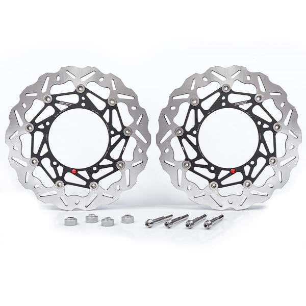 KIT DISCHI FRENO MAGGIORATI ANTERIORI 330 BRAKING HONDA CBR600RR 2005-2015