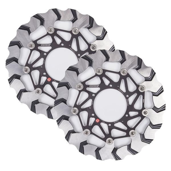 COPPIA DISCHI FRENO ANTERIORI BRAKING BATFLY STRADA HONDA CBR600RR - ABS 2009-2017