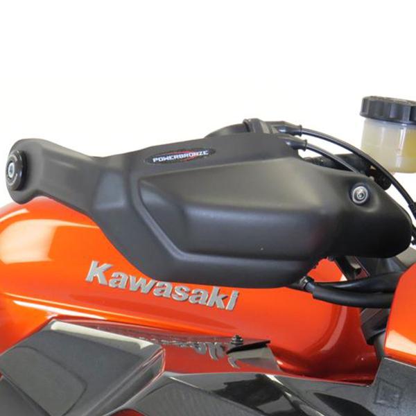 COPPIA PARAMANI POWERBRONZE NERO OPACO KAWASAKI NINJA 1000SX / TOURER 2020-2024