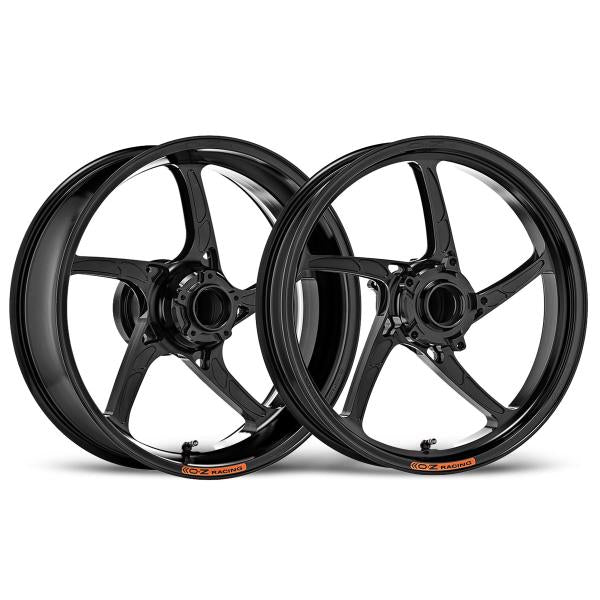 COPPIA CERCHI OZ PIEGA ALLUMINIO NERO LUCIDO KAWASAKI ZX10R 2004>2005