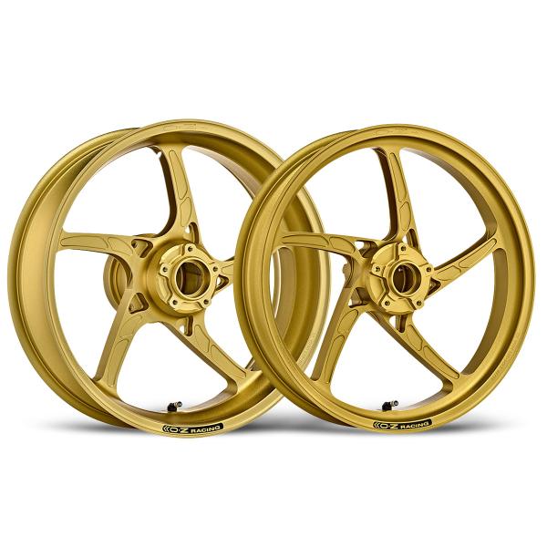 COPPIA CERCHI OZ PIEGA ALLUMINIO ORO KAWASAKI NINJA 400/Z400 2018-2023