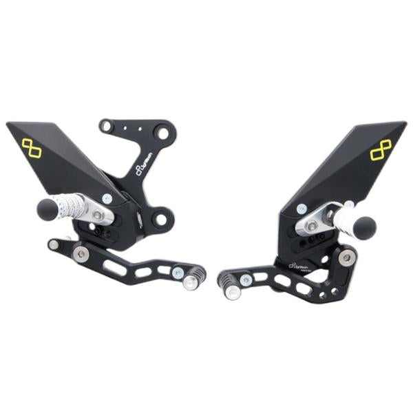 PEDANE REGOLABILI LIGHTECH POGGIAPIEDI FISSI KAWASAKI NINJA 400 2018-2023