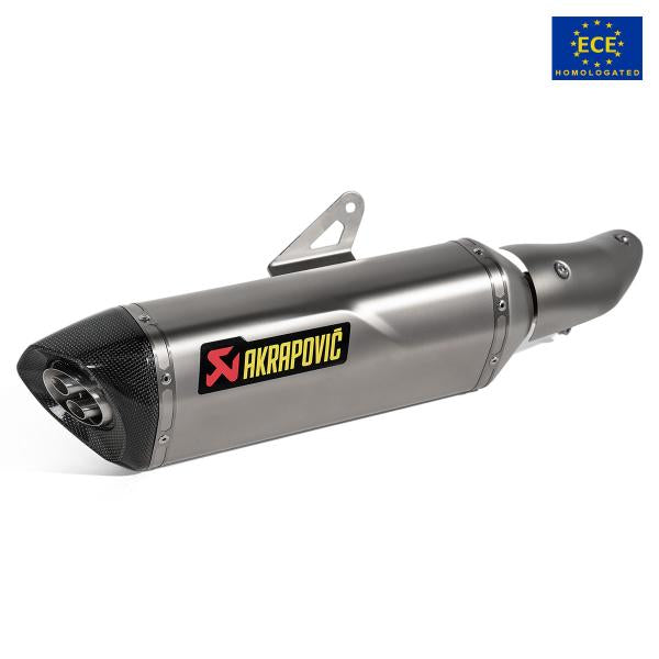 TERMINALE SCARICO AKRAPOVIC OMOLOGATO TITANIO KAWASAKI NINJA 500/Z500 2024