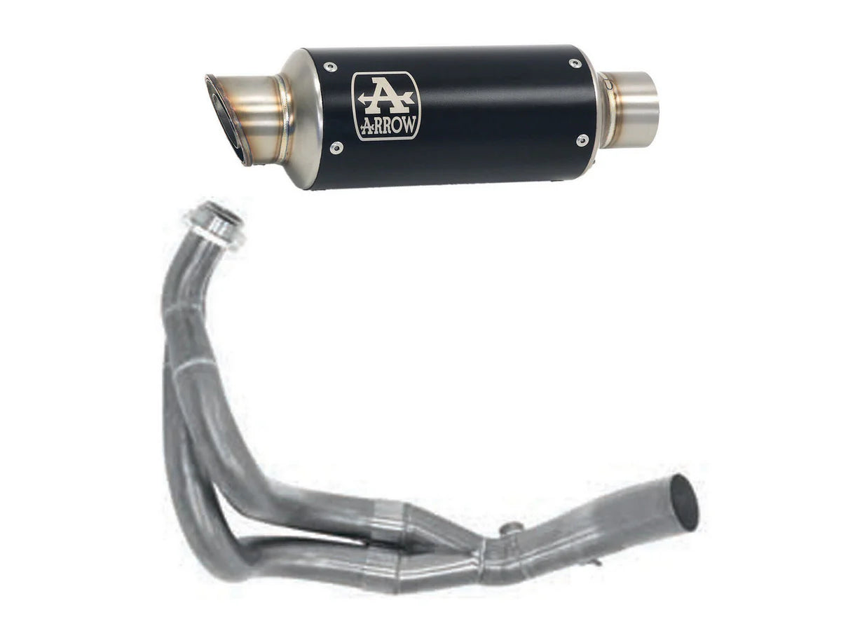 IMPIANTO DI SCARICO COMPLETO ARROW GP2 RACING IN ACCIAIO DARK PER KAWASAKI Z650 2017>2020