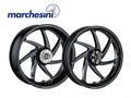 COPPIA CERCHI MARCHESINI M7RS ALLUMINIO NERO OPACO KAWASAKI NINJA ZX10R 2011-2015