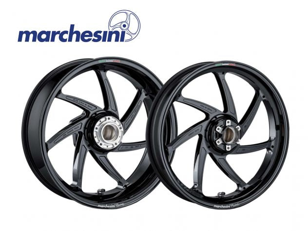 COPPIA CERCHI MARCHESINI M7RS ALLUMINIO NERO OPACO KAWASAKI NINJA ZX10R 2011-2015