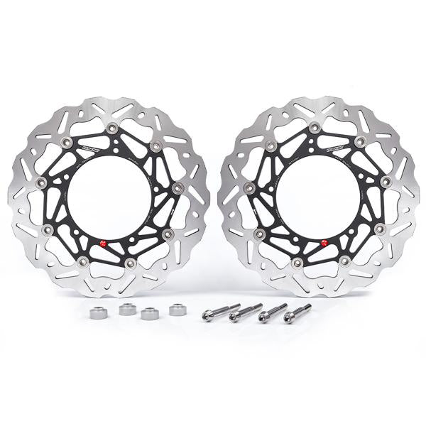 KIT DISCHI FRENO MAGGIORATI ANTERIORI 320 BRAKING KAWASAKI ZX10R 2008-2015