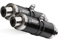 COPPIA SCARICHI MIVV GP ACCIAIO NERO OMOLOGATO KAWASAKI ZX10R 2006-2007