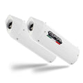 COPPIA SCARICHI GPR ALBUS CERAMIC BIANCO OMOLOGATO KAWASAKI ZX10R 2006-2007