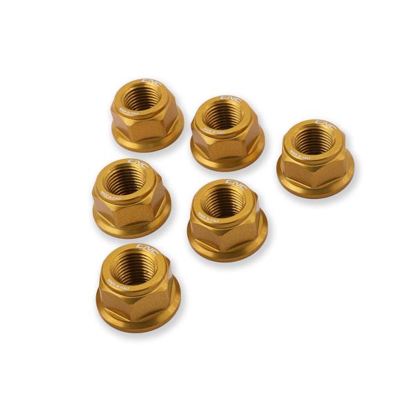 DADI FLANGIA PORTA CORONA ORO CNC RACING DUCATI PANIGALE V4 2018-2024
