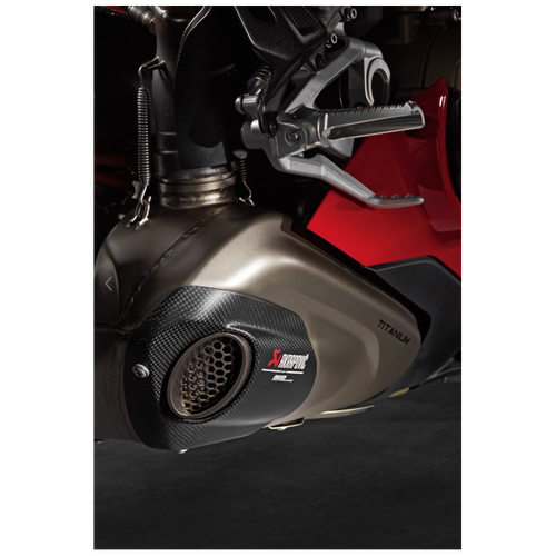 AKRAPOVIC TERMINALE DI SCARICO OMOLOGATO EURO4 IN TITANIO PER DUCATI PANIGALE V4/V4S 2018>