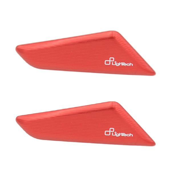 COPPIA TAPPI SPECCHIO LIGHTECH ALLUMINIO ROSSO DUCATI PANIGALE V4 2018-2024
