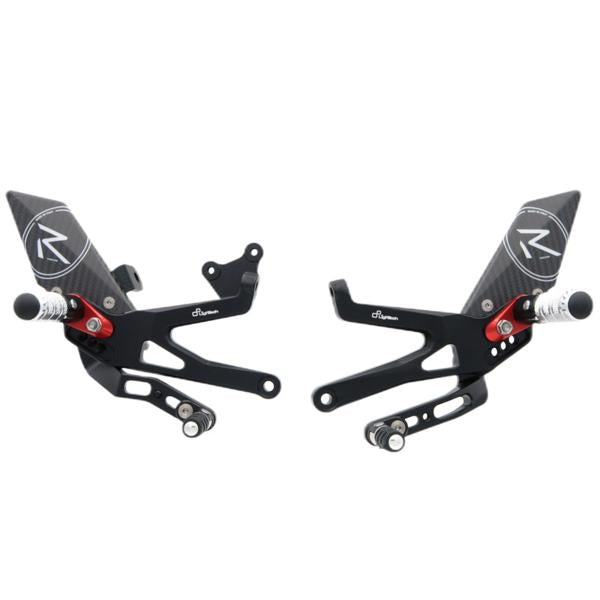 PEDANE REGOLABILI LIGHTECH POGGIAPIEDI SNODATI DUCATI PANIGALE V4 2018-2024