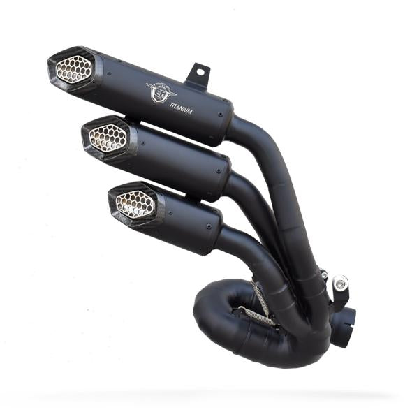 SCARICO MT-RACE MV AGUSTA BRUTALE 800 2012-2017 3CANNE ACCIAIO OMOLOGATO NERO