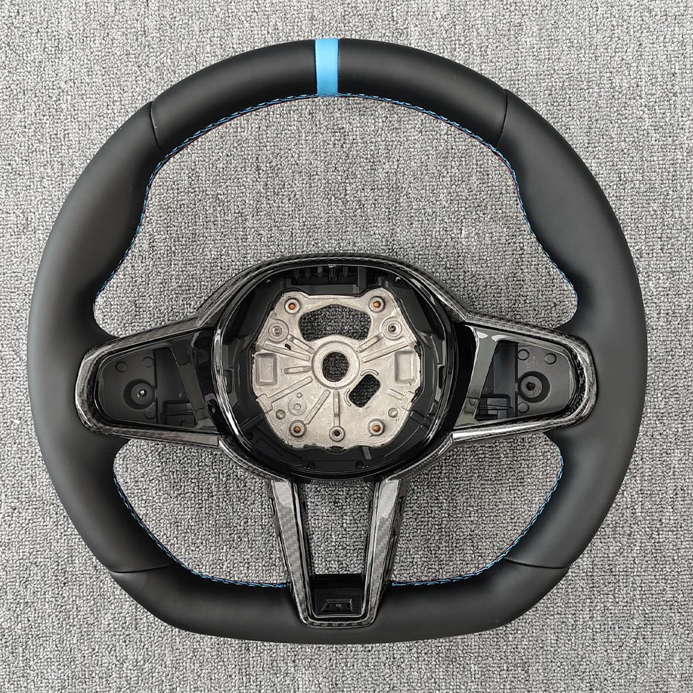 Volante In pelle Cuciture Blu Bmw Serie 1 F40